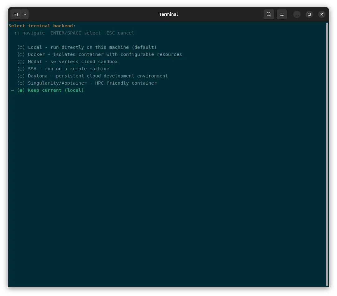 terminal-backend