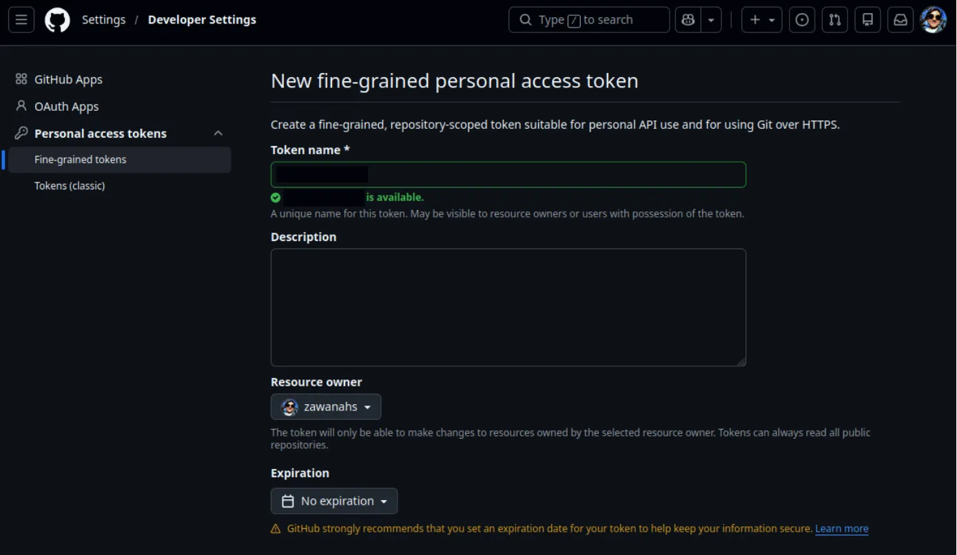 create-finegrained-pat