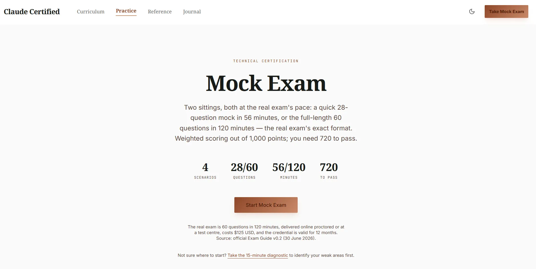 Claude Certification Guide mock exam